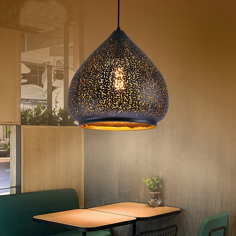 Modern Iron Art Drop Light Energy Saving Light Decoration Moroccan Hanging Pendant Lamp (WH-DC-67)