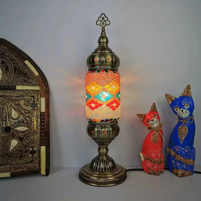 Настольная лампа для Юго-Восточной Азии, средиземноморские турецкие настольные лампы E14 для прикроватной тумбочки для спальни (WH
